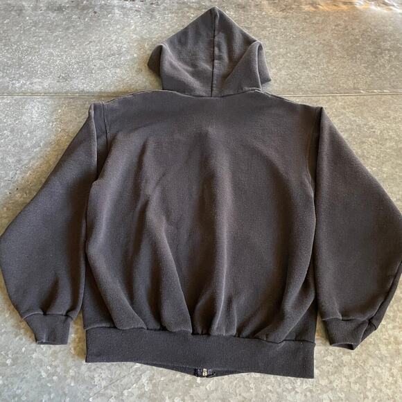 Vintage Mammoth Hoodie Sweatshirt Large Black Mountain Ski Snow Snowboard 90s - Picture 7 of 10